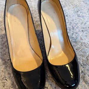 Kate Spade Karolina Black Patent Leather Heels- size 10.5